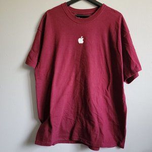 Apple Corporate Games. - Maroon with White Center Logo Size Faded Tag XL Shirt